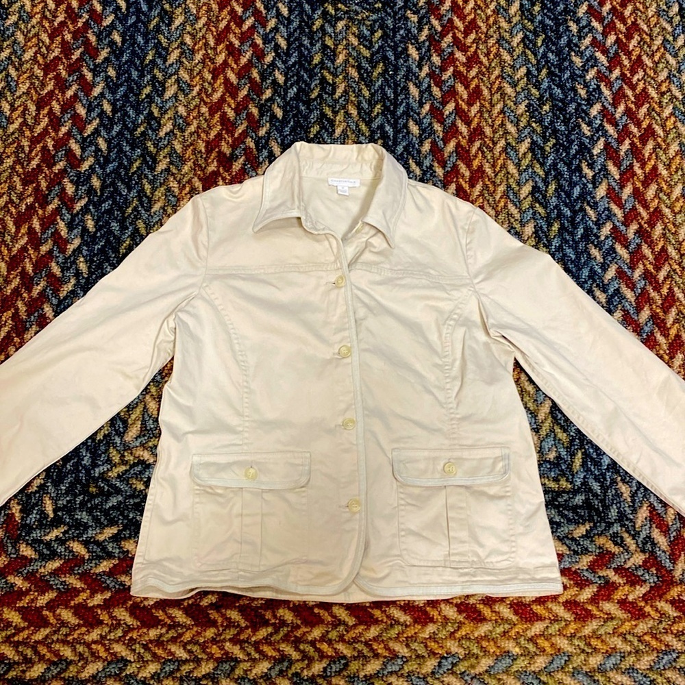 Women’s Chunky Button Up Size Medium Jacket Fall Office Comfy